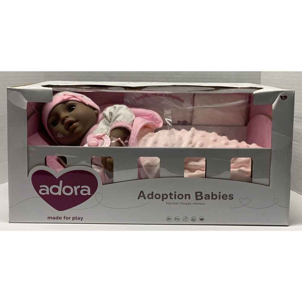 Adora Adoption Baby Joy 16" Cuddly Bean Bag Weighted Doll w/ Accessories New